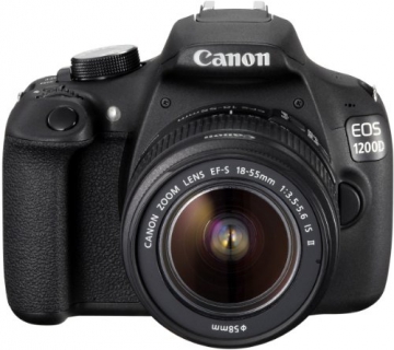 Canon EOS 1200D SLR-Digitalkamera (18 Megapixel APS-C CMOS-Sensor, 7,5 cm (3 Zoll) LCD-Display, Full HD) Kit inkl. 18-55mm IS Objektiv schwarz - 5