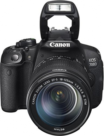 Canon EOS 700D SLR-Digitalkamera (18 Megapixel, 7,6 cm (3 Zoll) Touchscreen, Full HD, Live-View) Kit inkl. EF-S 18-135mm 1:3,5-5,6 IS STM - 4