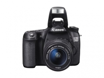 Canon EOS 70D SLR-Digitalkamera (20 Megapixel APS-C CMOS Sensor, 7,6 cm (3 Zoll) Display, Full HD, WiFi, DIGIC 5+ Prozessor) inkl. EF-S 18-55mm 1:3,5-5,6 IS STM Objektiv schwarz - 8