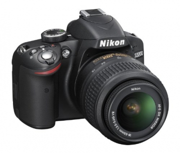 Nikon D3200 SLR-Digitalkamera (24 Megapixel, 7,4 cm (2,9 Zoll) Display, Live View, Full-HD) Kit inkl. AF-S DX 18-55 VR Objektiv schwarz - 2