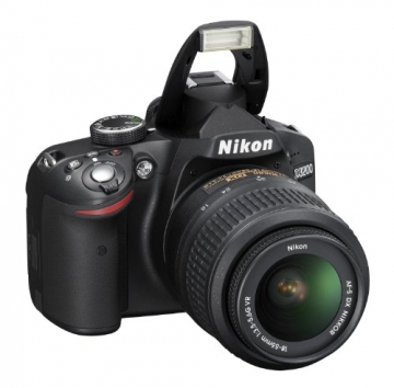 Nikon D3200 SLR-Digitalkamera (24 Megapixel, 7,4 cm (2,9 Zoll) Display, Live View, Full-HD) Kit inkl. AF-S DX 18-55 VR Objektiv schwarz - 5