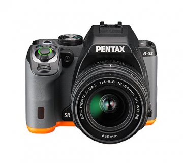 Pentax K-S2 Spiegelreflexkamera (20 Megapixel, 7,6 cm (3 Zoll) LCD-Display, Full-HD-Video, Wi-Fi, GPS, NFC, HDMI, USB 2.0) Kit inkl. 18-50mm WR-Objektiv schwarz/orange - 4