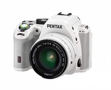 Pentax K-S2 Spiegelreflexkamera (20 Megapixel, 7,6 cm (3 Zoll) LCD-Display, Full-HD-Video, Wi-Fi, GPS, NFC, HDMI, USB 2.0) Kit inkl. 18-50mm WR-Objektiv weiß - 2