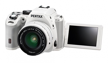 Pentax K-S2 Spiegelreflexkamera (20 Megapixel, 7,6 cm (3 Zoll) LCD-Display, Full-HD-Video, Wi-Fi, GPS, NFC, HDMI, USB 2.0) Kit inkl. 18-50mm WR-Objektiv weiß - 5